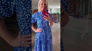 Blue Tea Dress by Green Apple Fashion
