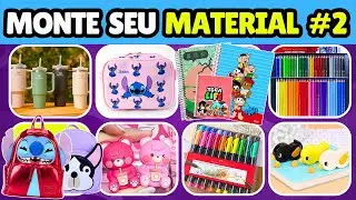 📚 MONTE SEU MATERIAL ESCOLAR PARTE 2 | #quiz  #materialescolar