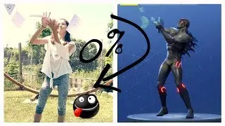 FORTNITE TÄNZE nachstellen 😂 *100% FAIL* 😂