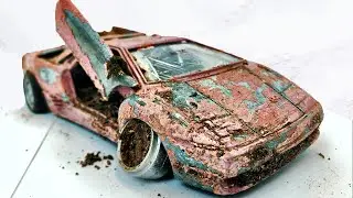 Restoration Abandoned Lamborghini Diablo Damaged Model Car | DIY