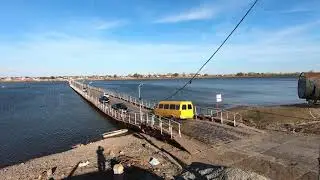 мост Белого ильменя и понтон Красного яра