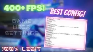 The *BEST* FPS Boost Config For Fortnite Chapter 2 Season 7!! (30-60+ FPS)