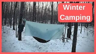 Winter hammock camp with a new under quilt.