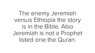 Jeremiah the Jason versus Ethiopia and the Lion of Judah