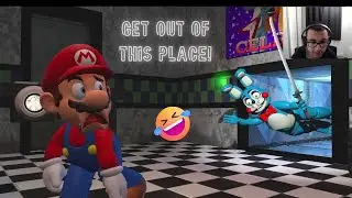 CLASSIC SMG4 CHAOS! | REMASTERED64: Return to Freddy's Spaghettria REACTION!