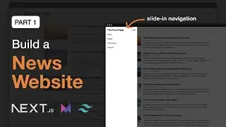 Sliding navigation menu - Building a news website with animations PART 1