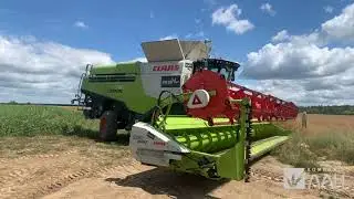 Запуск CLAAS LEXION 780 TERRA TRAC разом зі жниваркою Vario 1230.