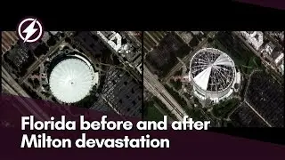 Satellite images show Florida before and after Milton devastation