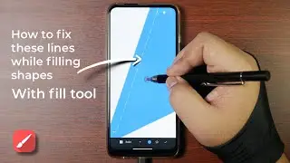 Infinite Painter Tutorial: How to fill the shapes completely with fill tool