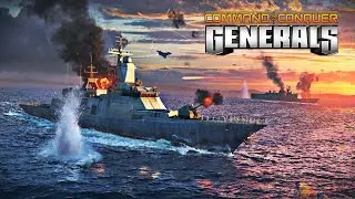 Naval USA vs Naval China (MOD LIGHT OF FIVE STARS) C&C Generals Zero Hour