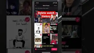How to delete tiktok watch history