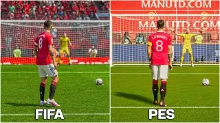 BRUNO FERNANDES Penalty Kick | FIFA vs PES From 2014 to 2023