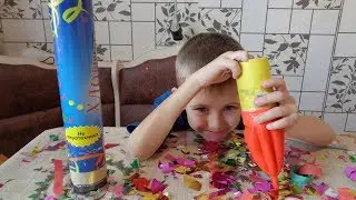 Хлопушка. Хлопушка из бумаги.