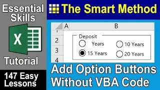09-01 Add Group Box and Option Button form controls without VBA