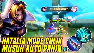 MUSUH PANIK KETEMU NATALIA MODE CULIK‼️NATALIA ROAMER GAMEPLAY ~ MLBB