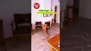 Hülya Avşar böyle parke boyadı 
