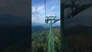 5.8 kilometres cable car at ba na hills in Danang.