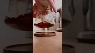 Hand drip filter coffee timelapse