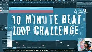10 minute beat challenge | Making a loop in the studio