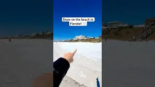 Snow on the beach IN FLORIDA 😍 