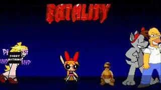 Mugen Special Blossom, Homer, Fatality And Babality