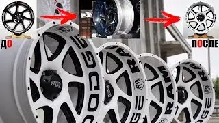Покраска Moto Metal MO976 R22 от Dodge RAM 1500 в два цвета