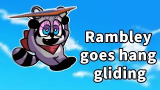 Rambley the Raccoon goes Hang Gliding
