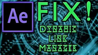 FIX! ADOBE AFTER EFFECTS Dynamic Link Manager/crash process | ExPertInAll | YouTube