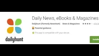 Use DailyHunt to read News, Books and Magazines
