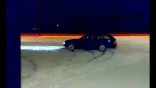 BMW e34 525iX on snow