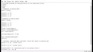 PHP Program for Multiplication of two matrices