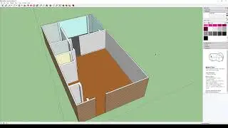 Sketchup Tutorial   Adding baseboards and windows