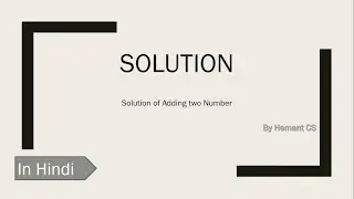 solution of Exercise_02|| Adding Two Numbers in Python|| In Hindi