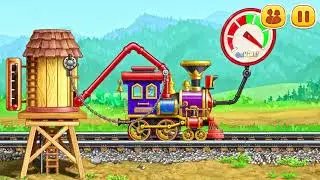 Varázslatos vasútépítés 🛤️🪄 Vonatos mese magyarul 🚆🚞 Épül a varázslók vasútállomása! 🚄