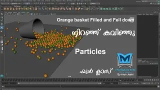 Orange basket Filling and falling | Particles | Malayalam