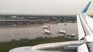 Wet an Windy Eurowings A320 Approach and Landing at CGN [1080p60]