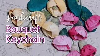 Fabric Flower : Bouquet Keychain by Churi Chuly