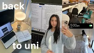 UNI VLOG 📝 12hr study days, productive, apartment cleanup, home alone, packing for Japan