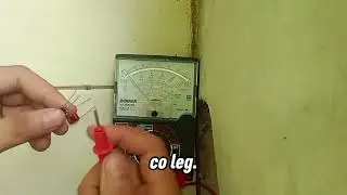 HOW TO CHECK THE ELCO CAPACITORS USING ANALOG MULTIMETER