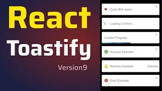 Notifications and Popup Creation Library - React Toastify