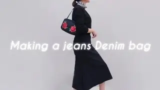 Old jeans reuse ideas. 무료패턴. Making a bag. 청바지 리폼.