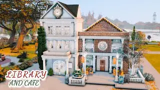 Библиотека + Кафе Симс 4 ☕🧠 Library + Cafe Sims 4| Строительство