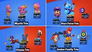 EVERY TRIO IN BRAWL STARS | Winning & Losing Animations | 
