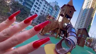 Public ASMR / Build Up Concrete Scratching + Camera Tapping / Fast Aggressive / Lofi No Talking