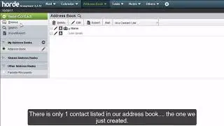 How to manage your contacts in Horde?- HOSTIMUL