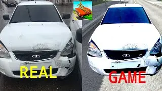 😱Compare real-life damage in the game VAZ CRASH TEST SIMULATOR 2|Part 1
