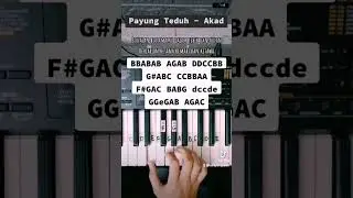 Tutorial 504 | Payung Teduh - Akad. 🎹 #pianotutorial #suffixpiano #payungteduh #akad #shorts