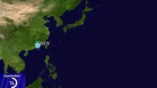 2021 Pacific Typhoon Season Animation (BETA)