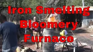 Smelting iron ore in the Bloomery furnace