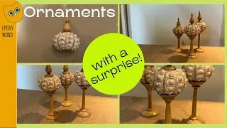 Woodturning | Sea Urchin Sputnik Ornament with a surprise! A great gift for seashell lovers.